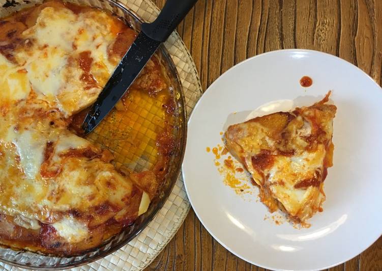 Papa pizza doble de atún