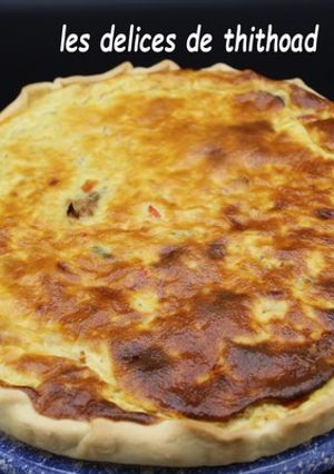 Une photo de Quiche thon légumes, moutarde et curry