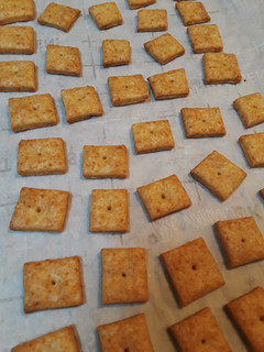 A picture of Homemade Cheese Crackers.