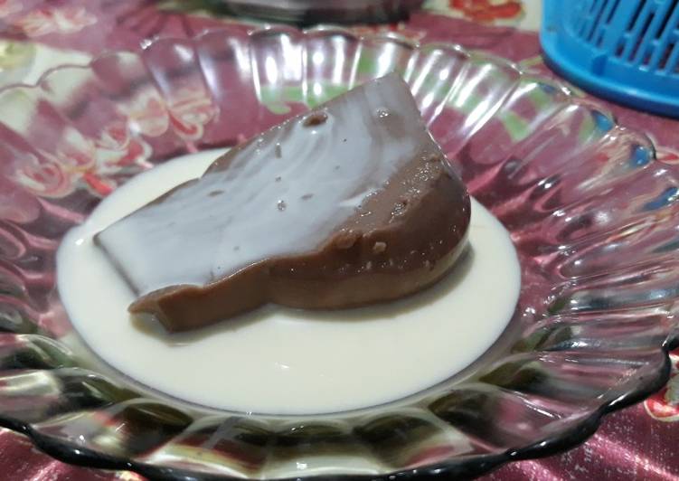 Resep Puding Coklat Vla Vanilla (Puding KFC) Anti Gagal Kreasi Masakan