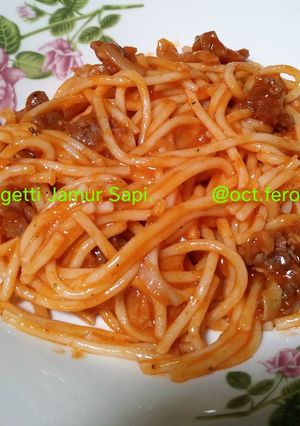 Foto resep Spagetti Jamur Sapi