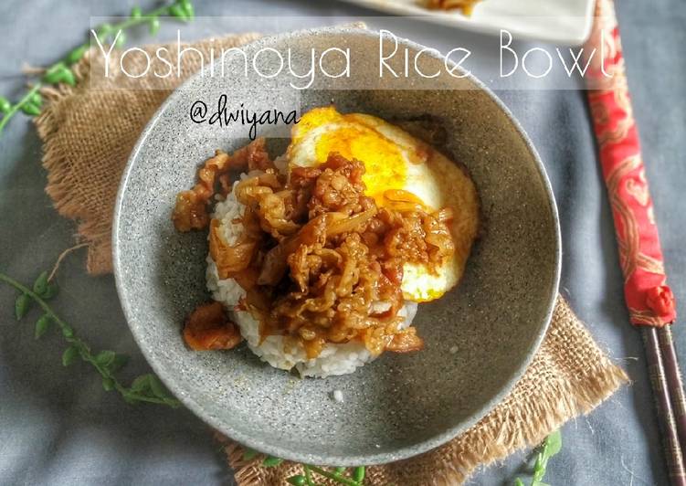 makanan Yoshinoya Rice Bowl ala-ala Anti Gagal