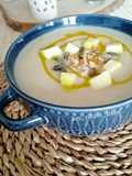 Crema fría de coliflor y manzana