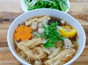Hình của món Hủ tiếu chay đơn giản.