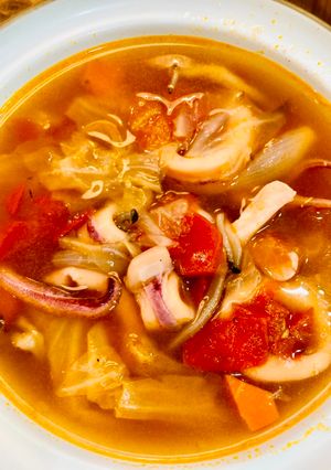 簡易海鮮羅宋湯 的食譜成品照片