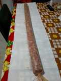 Salame casero de un metro