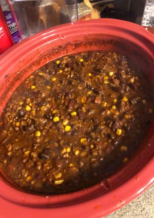 A picture of Mullins Crockpot Chili.