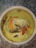Gulai kepala ikan kakap putih