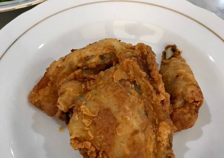 Cara Gampang Menyiapkan Ayam goreng kriuk KFC Anti Gagal