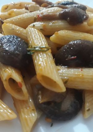 Una foto de Pasta con setas