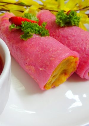 A picture of Beet wrap.