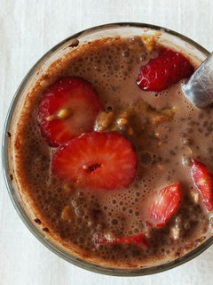 Φωτογραφία της συνταγής Chocolate peanut butter chia pudding