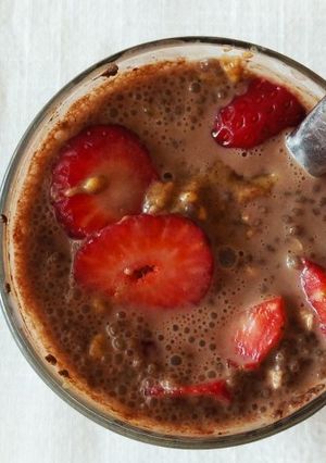 Φωτογραφία της συνταγής Chocolate peanut butter chia pudding