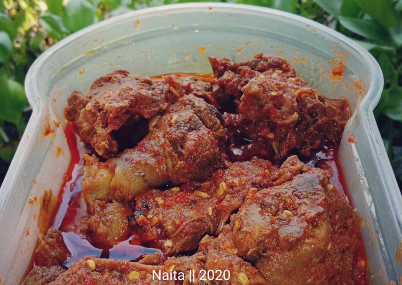 Rendang bebek (Entok)