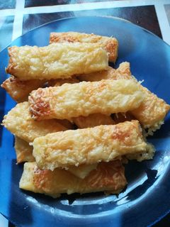 Sajtos túrós rúd recept fotója