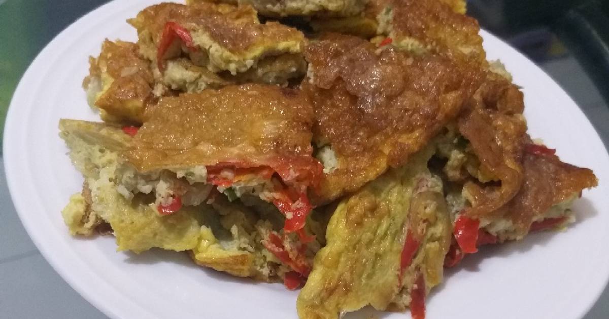 4 563 resep telur dadar cabe  enak dan sederhana Cookpad