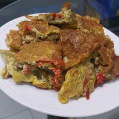 A picture of Telor dadar cabe.