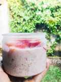 Berry Papaya Overnight Oats
