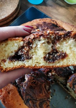 Foto di Torta allo yogurt variegata alla marmellata