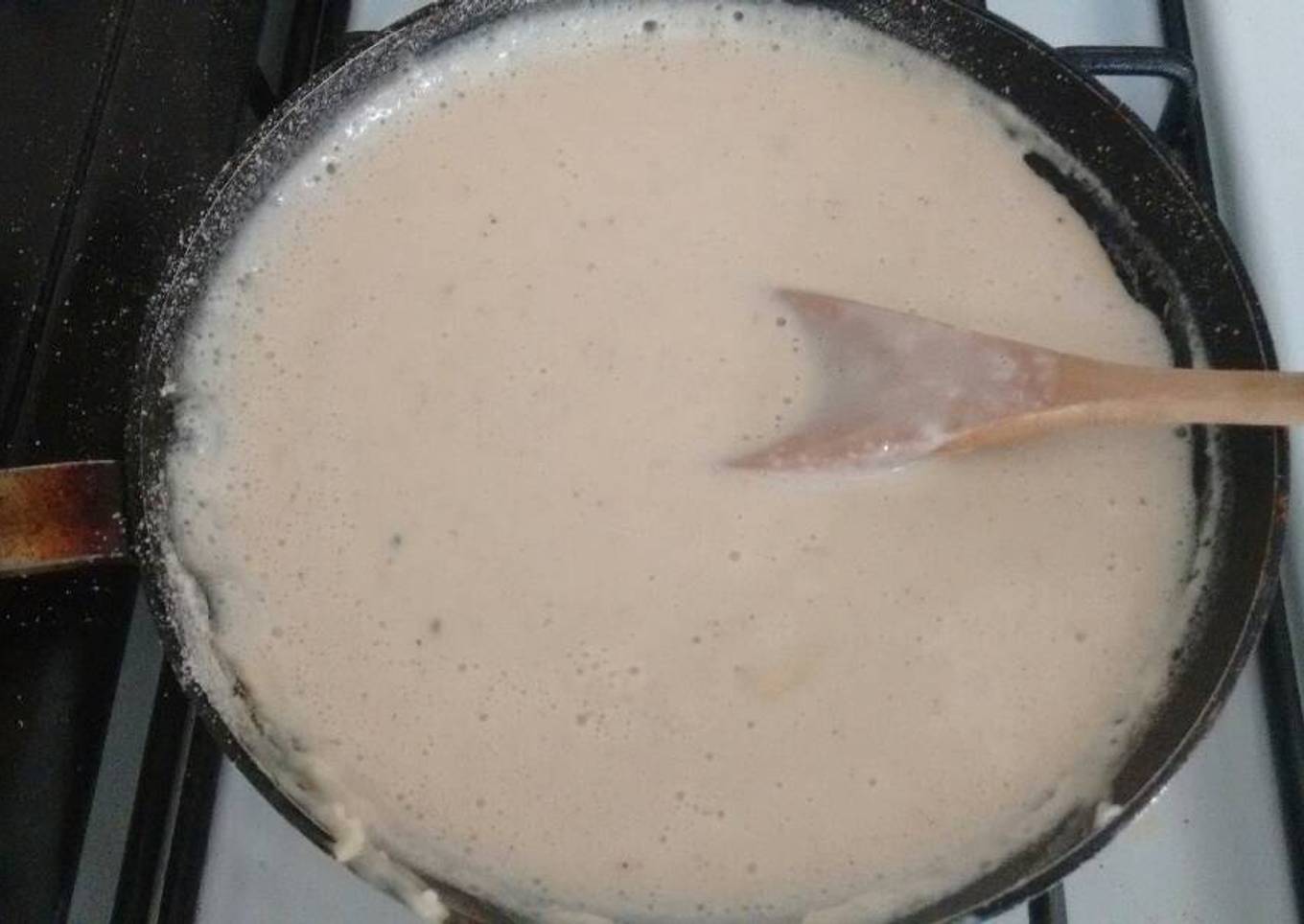 Salsa blanca ligera y muy fácil.ॐ