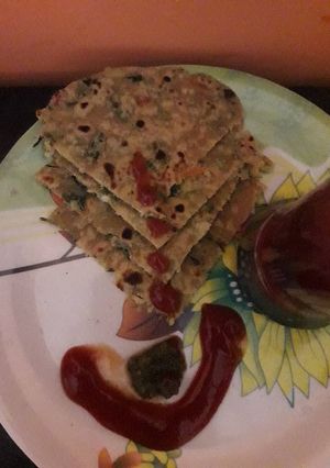 A picture of Mix leafy paratha.