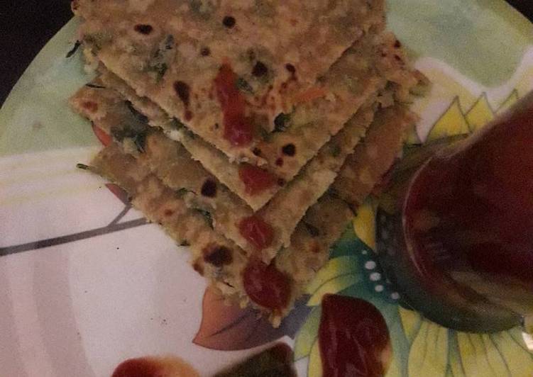 Mix leafy paratha