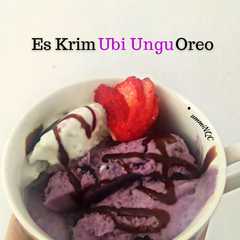 Es Krim Ubi Ungu Oreo-レシピのメイン写真