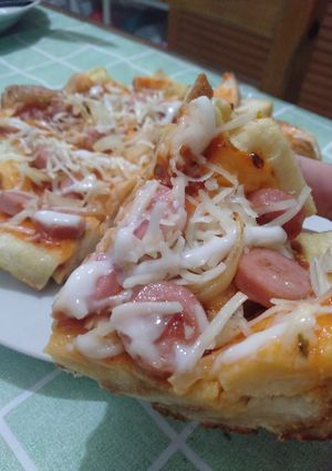 Foto resep Pizza Roti Tawar-teflon super simple