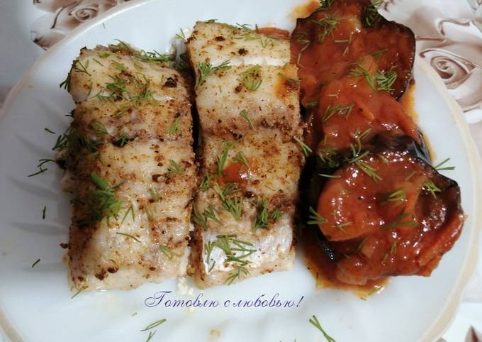 Пряный судак в духовке