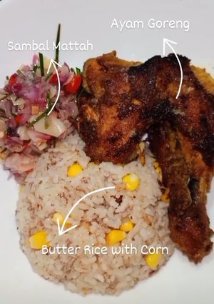 Foto resep Nasi Jagung aka. Butter Rice with Corn