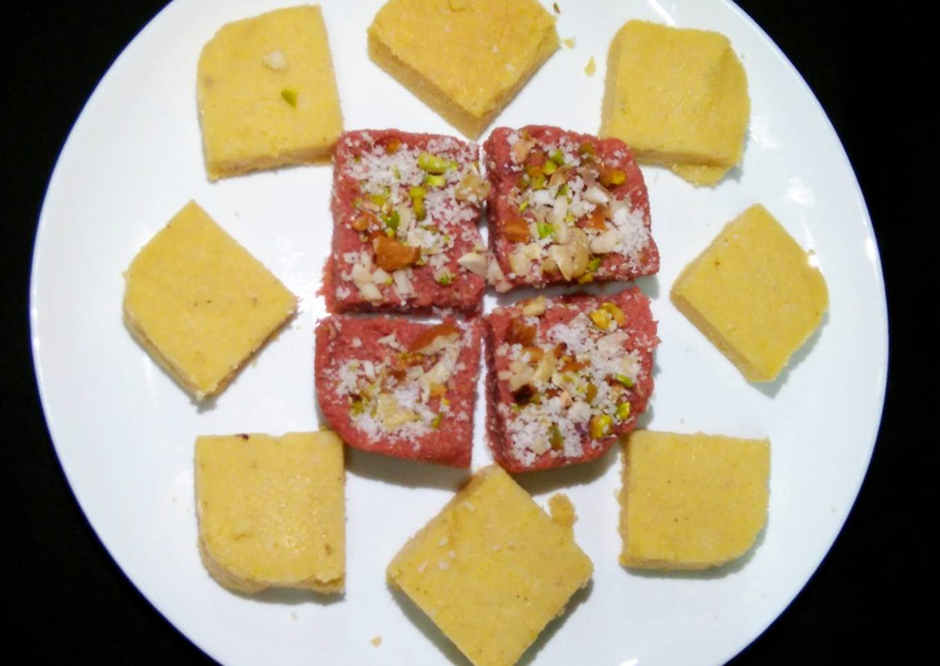 Instant Strawberry and coconut fudge