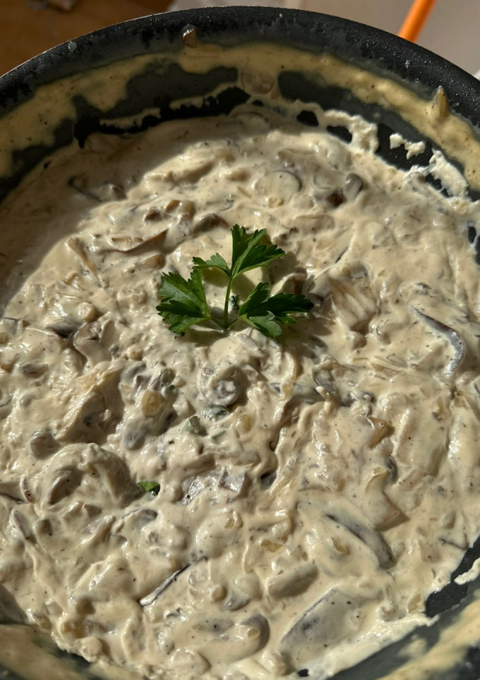 Una foto de Salsa de champiñones