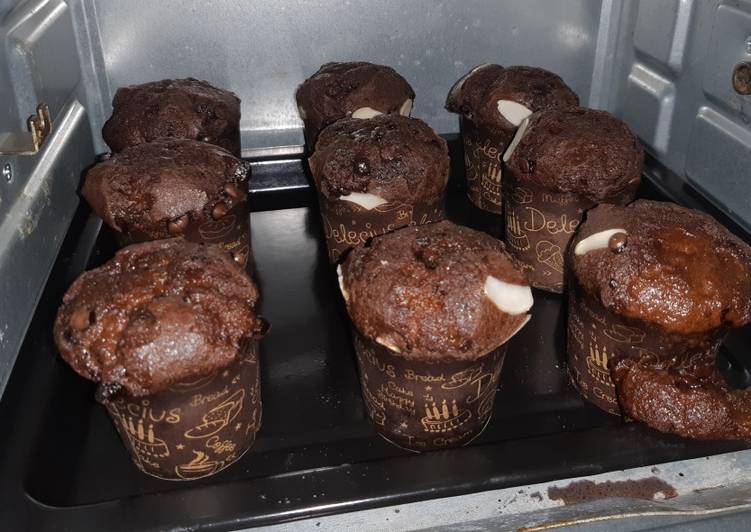 Cara Gampang Membuat Muffin coklat, Super
