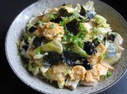 A picture of chicken and egg salad