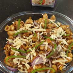 A picture of Orange pasta#4 week challenge#charity challenge.