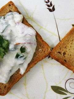 A picture of Curd bread Tawa fry.