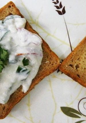 A picture of Curd bread Tawa fry.