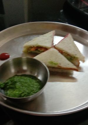 A picture of Veg sandwich.