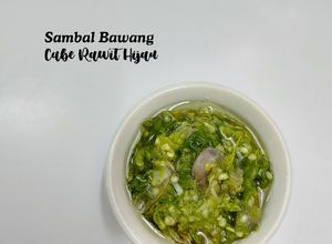 Foto resep Sambal Bawang Cabe Rawit Hijau