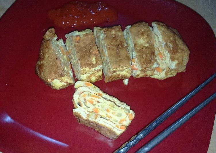 Bagaimana mengolah Tamagoyaki (telur dadar gulung khas jepang) yang praktis