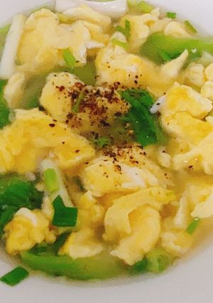 Hình của món Canh mướp nấu trứng.