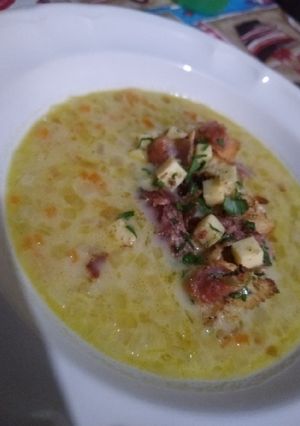 Una foto de Sopa de Cerveza