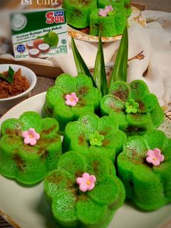 Foto resep Apem Pandan Isi Unti