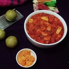 Fresh Amla Turmeric Instant pickle A picture of Fresh Amla Turmeric Instant pickle.