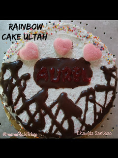Foto resep Rainbow cake ultah