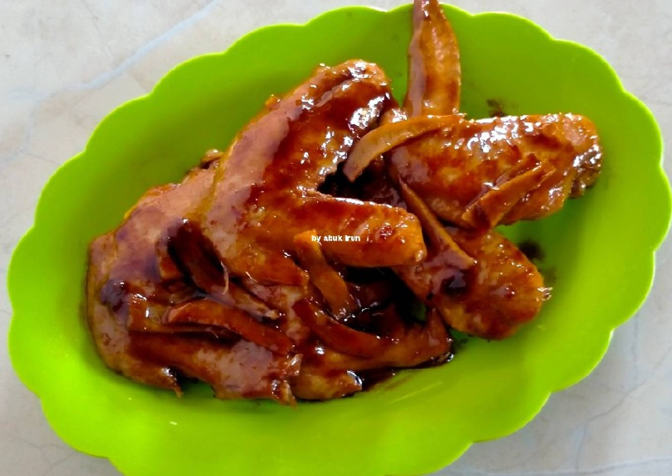 Sayap Ayam Saus Tiram (Hanya 3bahan)