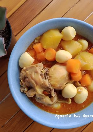 Foto resep Kare Ayam Sayur (Bumbu Instan)