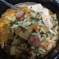 A picture of Chicken and Pork Soup.