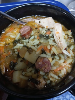 A picture of Chicken and Pork Soup.