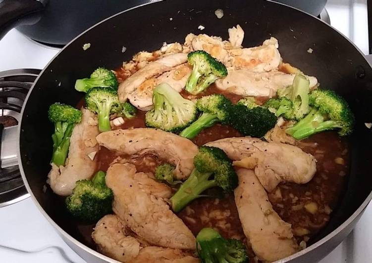 Chicken and Broccoli with a asian flair